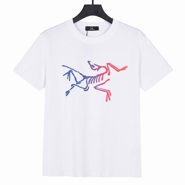 Arcteryx 2025 Little Red Book hit short-sleeved T-shirt with colorful gradient b
