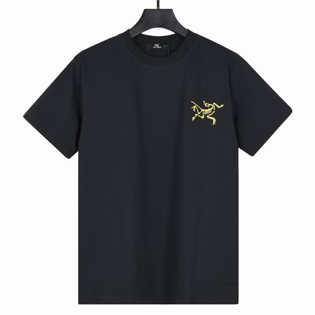 Arcteryx 25Ss new gold gradient logo bird front and back printed short-sleeved T