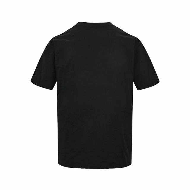 Prada short-sleeved T-shirt with silicone letters and colorful embroidered logo