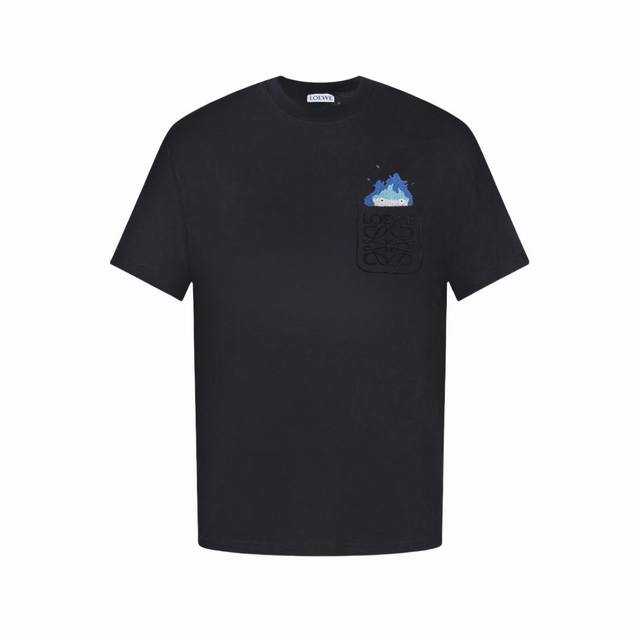 Loewe's limited edition Chinchilla pocket flame embroidered short-sleeved T-shir
