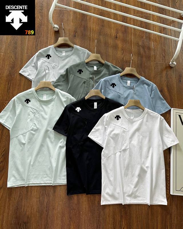 Descente short-sleeved round neck ice silk quick-drying counter style The ice si