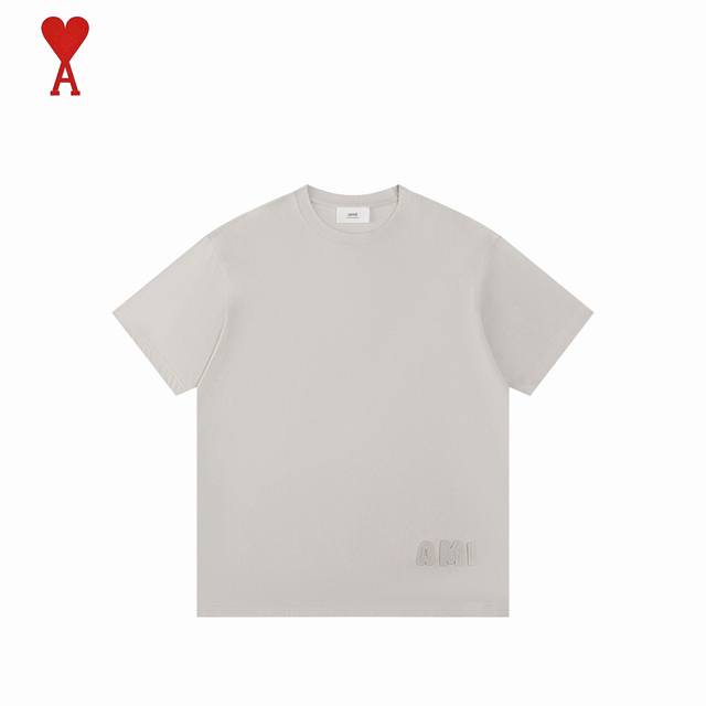 Ami 25Ss new summer style hem embroidered chapter short sleeves We have been wor