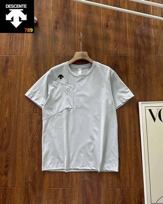 Descente short-sleeved round neck ice silk quick-drying counter style The ice si