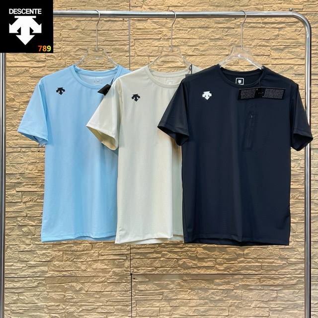 Descente 25Ss new summer outdoor leisure round neck short-sleeved T-shirt has a