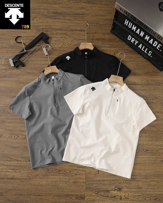 Descente-Descente men's outdoor sports quick-drying breathable cool short-sleeve