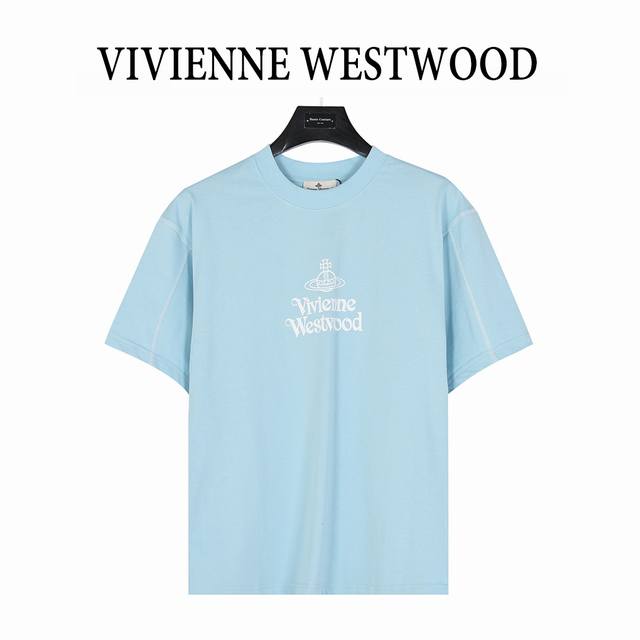 Vivienne Westwood 25Ss Logo pattern printed short-sleeved T-shirt with visible s