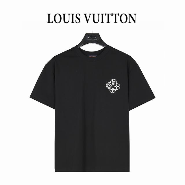 Louis Vuitton 25Ss short-sleeved T-shirt with chain circle embroidery on the bac