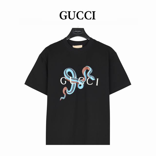 Gucci 25Ss Snake Year Limited Edition Short Sleeve T-shirt with Snake Pattern Pr