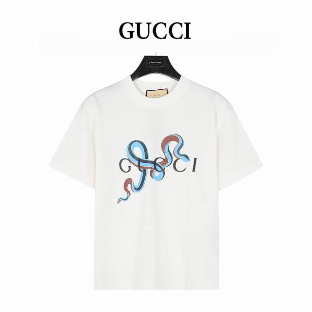 Gucci 25Ss Snake Year Limited Edition Short Sleeve T-shirt with Snake Pattern Pr