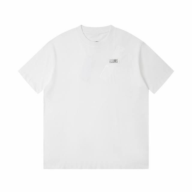 High-end Maisonmargiela Margiela tape digital label printed short sleeves, diffe