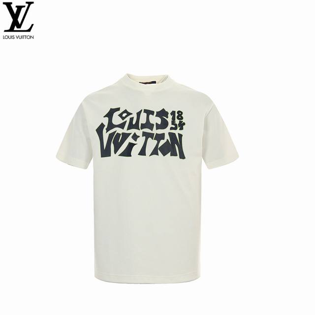 Louis Vuitton 2025Ss Letter Round Neck Short Sleeves Louis Vuitton, a brand unde