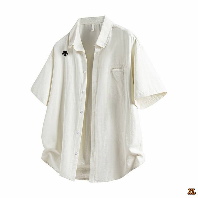 Descente exclusive real shot of the new summer high-quality short-sleeved shirt