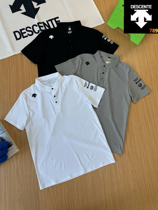 Descente Summer New Casual Business Commuter Sweat-Absorbent Breathable Three-Di