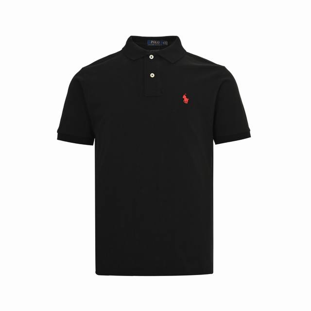 Ralph Lauren classic pony logo embroidered Polo short sleeves Cotton piqu