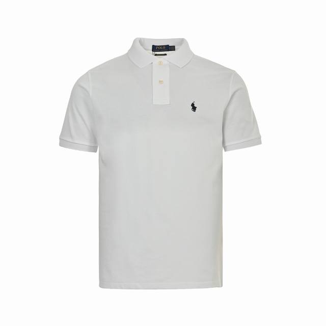 Ralph Lauren classic pony logo embroidered Polo short sleeves Cotton piqu