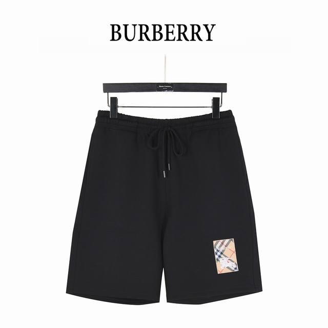 Burberry 25Ss Plaid Letters War Horse Label Patch Shorts 2025 latest casual clas