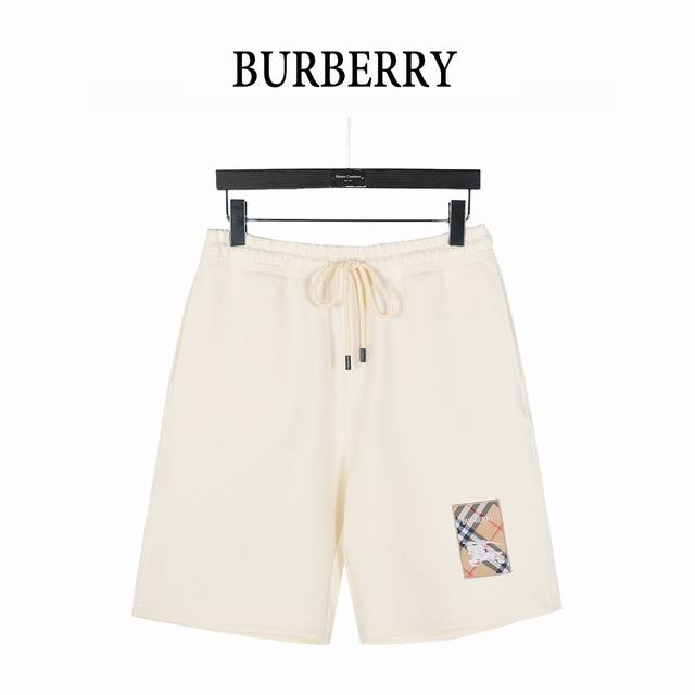 Burberry 25Ss Plaid Letters Warhorse Label Patch Shorts 2025 latest casual class
