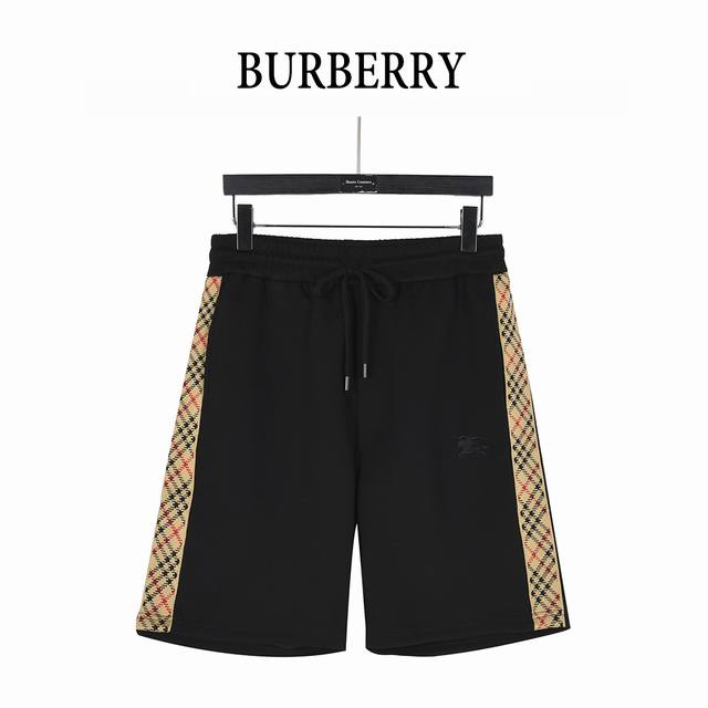 Burberry 25Ss plaid ribbon warhorse embroidered shorts 2025 latest casual classi