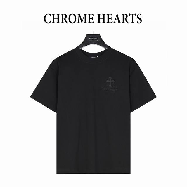 Chrome Hearts 25Ss heavy back overlapping cross patch embroidery short sleeve T-