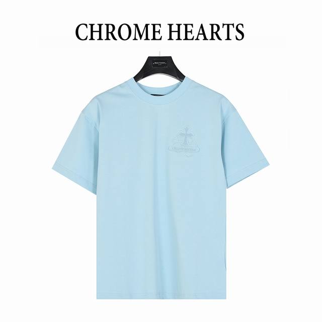 Chrome Hearts 25Ss heavy back overlapping cross patch embroidery short-sleeved T