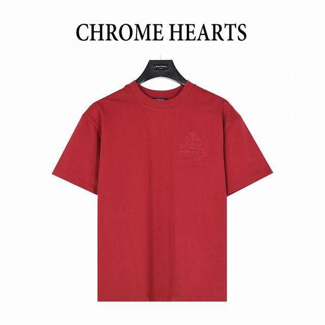 Chrome Hearts 25Ss heavy back overlapping cross patch embroidery short-sleeved T