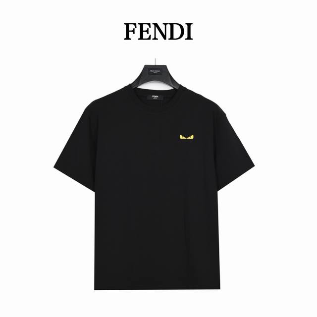 Fendi Fendi monster eyes embroidered short-sleeved T-shirt is made of customized