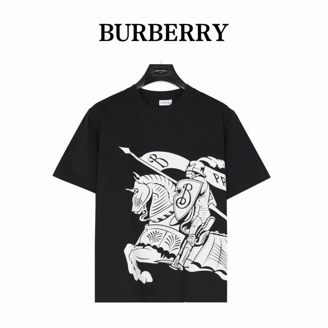 Burberry Bubble Horse Short Sleeve Summer channel limited new model simple and s