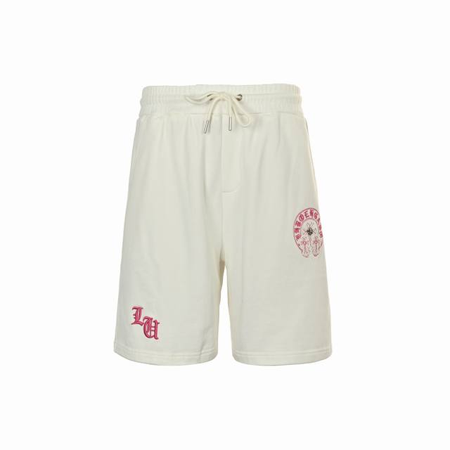 Chrome Hearts 25Ss Applique Horseshoe Cross Embroidered Shorts Shorts take off,
