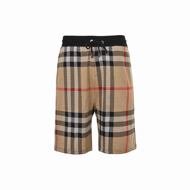 Burberry 25Ss large plaid knitted shorts beats all versions on the market It can