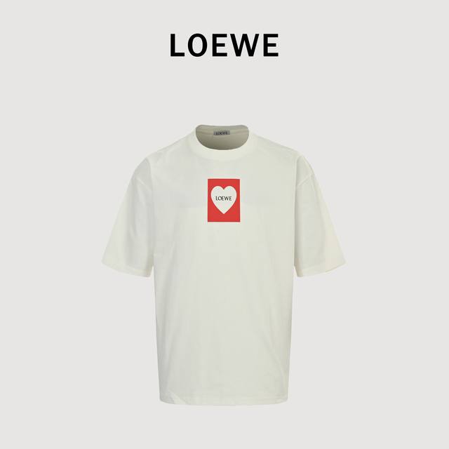 Loewe 25Ss Heart Short Sleeve T-shirt The fabric is made of customized 240G 26-c