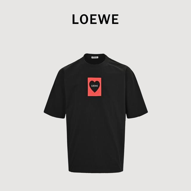 Loewe 25Ss Heart Short Sleeve T-shirt The fabric is made of customized 240G 26-c