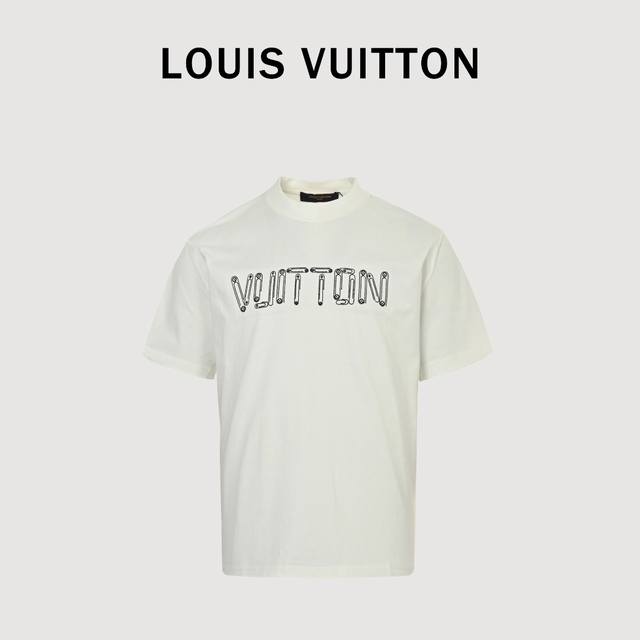 Louis Vuitton Lv building block combination embroidered short-sleeved T-shirt Se
