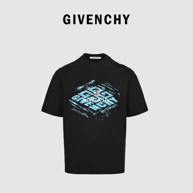 Givenchy 24Ss Sketch Graffiti Logo Short Sleeve Standard digital direct printing