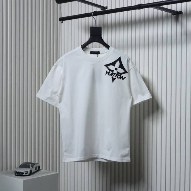 Louis Vuitton Lv shoulder cross flower short sleeve T-shirt fabric is made of cu