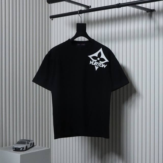 Louis Vuitton Lv shoulder cross flower short sleeve T-shirt fabric is made of cu