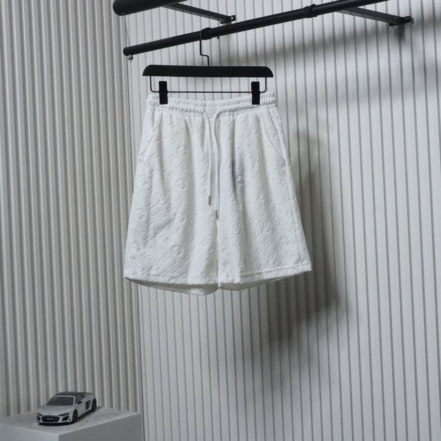 Louis Vuitton 25Ss towel flocking old flower jacquard shorts are made of 420g ac
