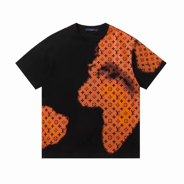 New arrival Louis Vuitton full-print gradient letters and monogram short-sleeves