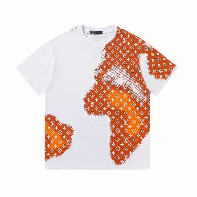 New arrival Louis Vuitton full-print gradient letters and monogram short-sleeves