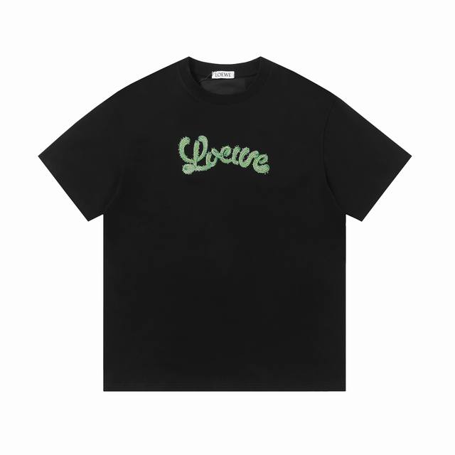 New arrival High version Loewe cactus pattern round neck short sleeve T-shirt wi