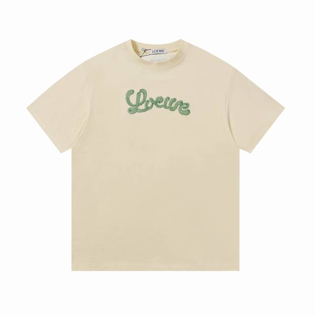 New arrival High version Loewe cactus pattern round neck short sleeve T-shirt wi