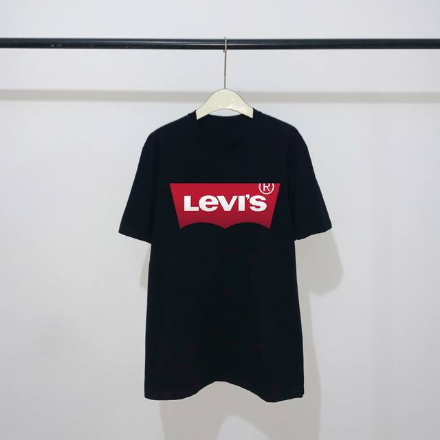 Levis couple short-sleeved shirt Product parameters 220g double sand fabric, thr