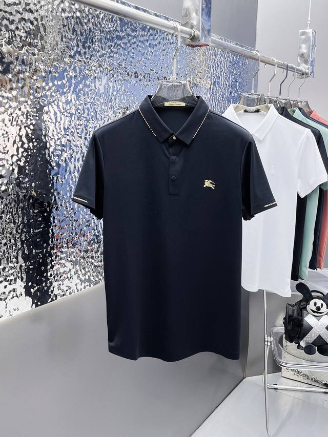 Moncler 2025Ss spring and summer new product embossed logo Polo shirt. Simple an