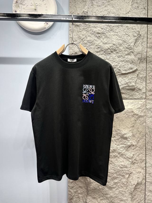 2025 Spring and Summer New T-shirt. Men's round neck classic logo lapel uses imp