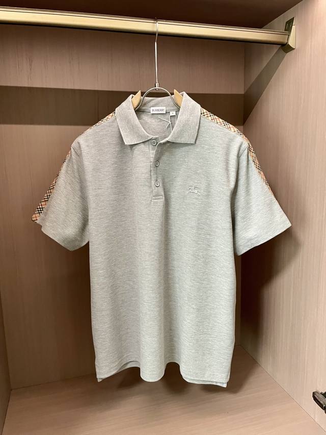 2025 Spring and Summer New T-shirt. Men's round neck classic logo lapel uses imp