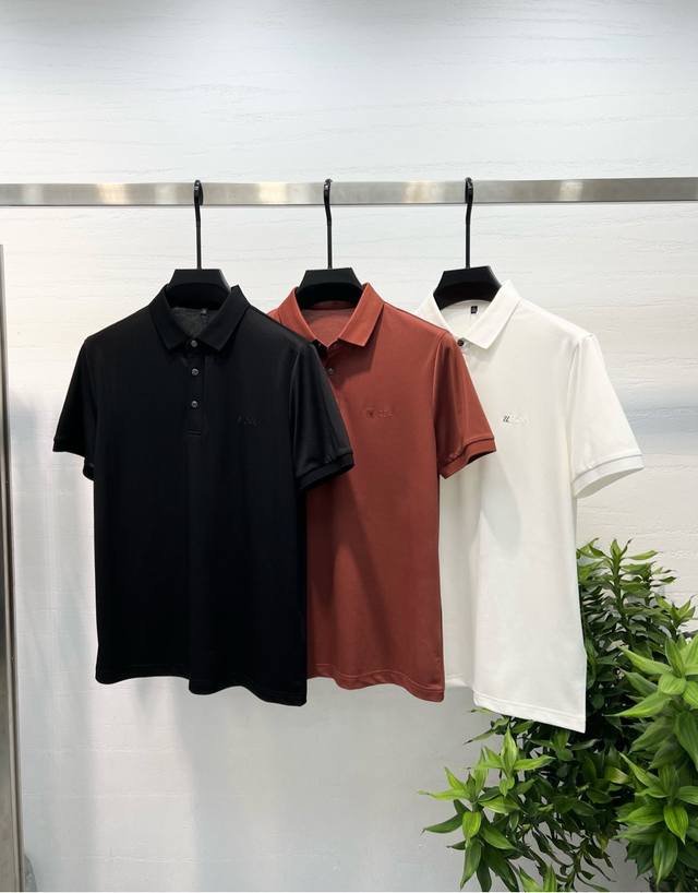 New# Bbr Burberry 2025Ss Spring and Summer New Smooth Mercerized Cotton Round Ne