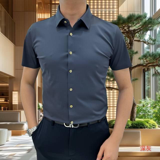 Luo 1wei 2025 summer new suit shirt detachable catwalk style This year's latest