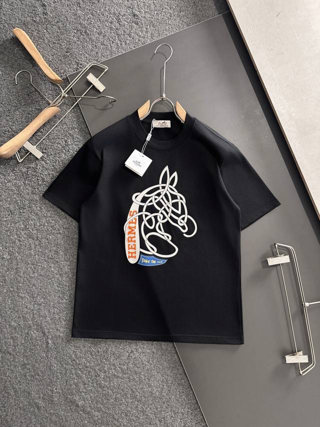 Berluti 2025 Spring and Summer New Short T-shirt Fabric features: Double-sided l