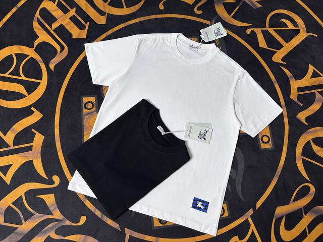 Moncl*Er new classic felt art embroidery chapter logo short-sleeved T-shirt for