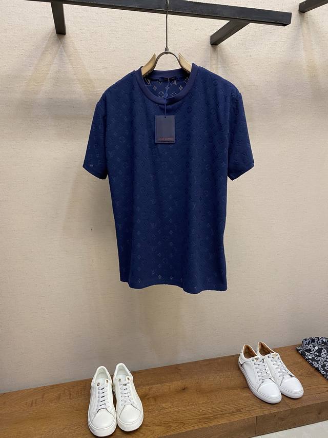Lv 2025 summer new style small label casual T-shirt custom 260G high count pure