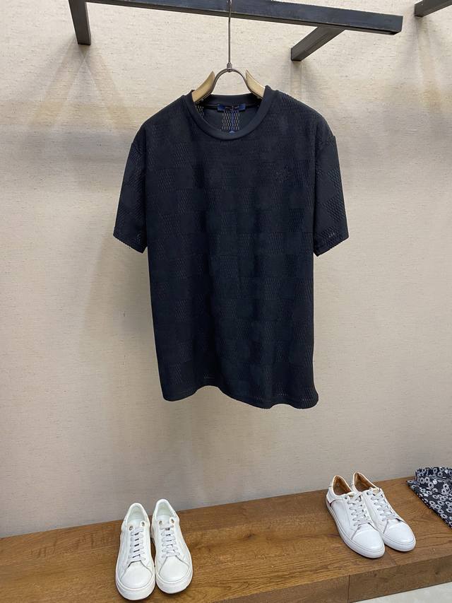 Lv 2025 summer new style small label casual T-shirt custom 260G high count pure